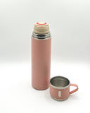 Thermosfles met kopje roze
