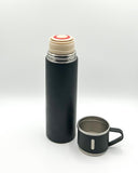 Thermoskan met kopje zwart