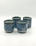 Theekopjes set van 4 Blauw